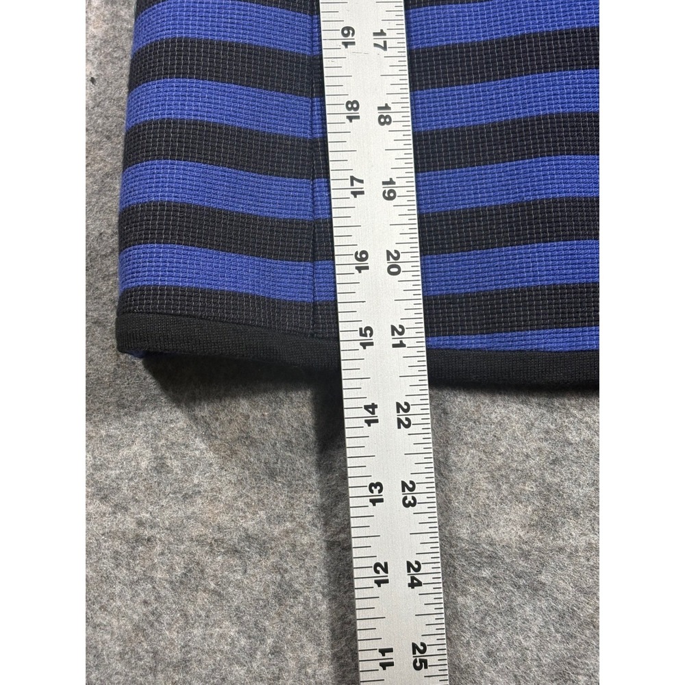 Ann Taylor LOFT Womens Blue Black Stripe Blazer Jacket Size 00 - Picture 7 of 9